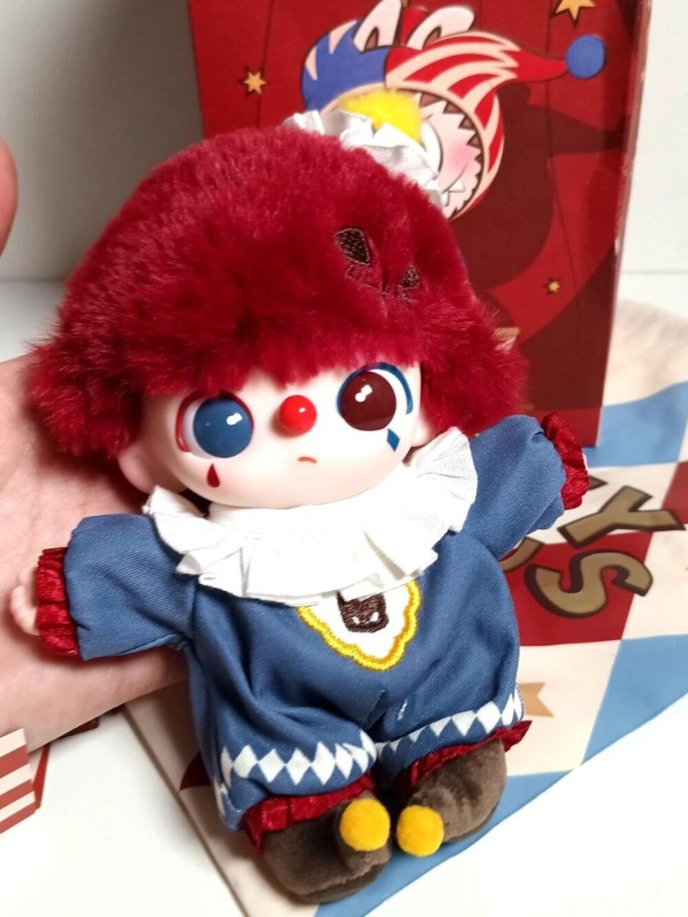 Pop Mart Dimoo Flame Clown Plush Pendant Why So Serious Series Confirmed - Picture 2 of 8